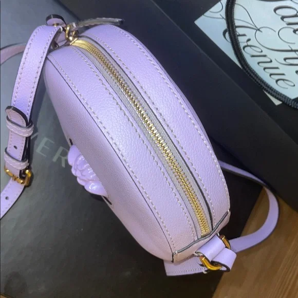 Versace Light Lavender Round Crossbody Bag - Picture 4 of 7